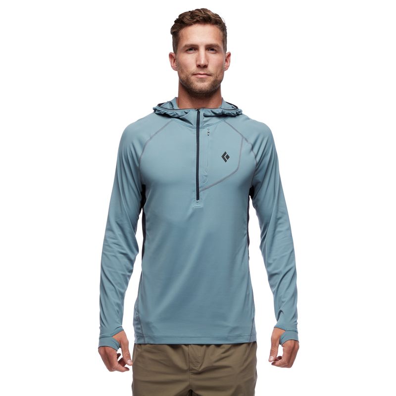 Black Diamond Alpenglow Pro Men's Tops Blue | BRQTJ3206