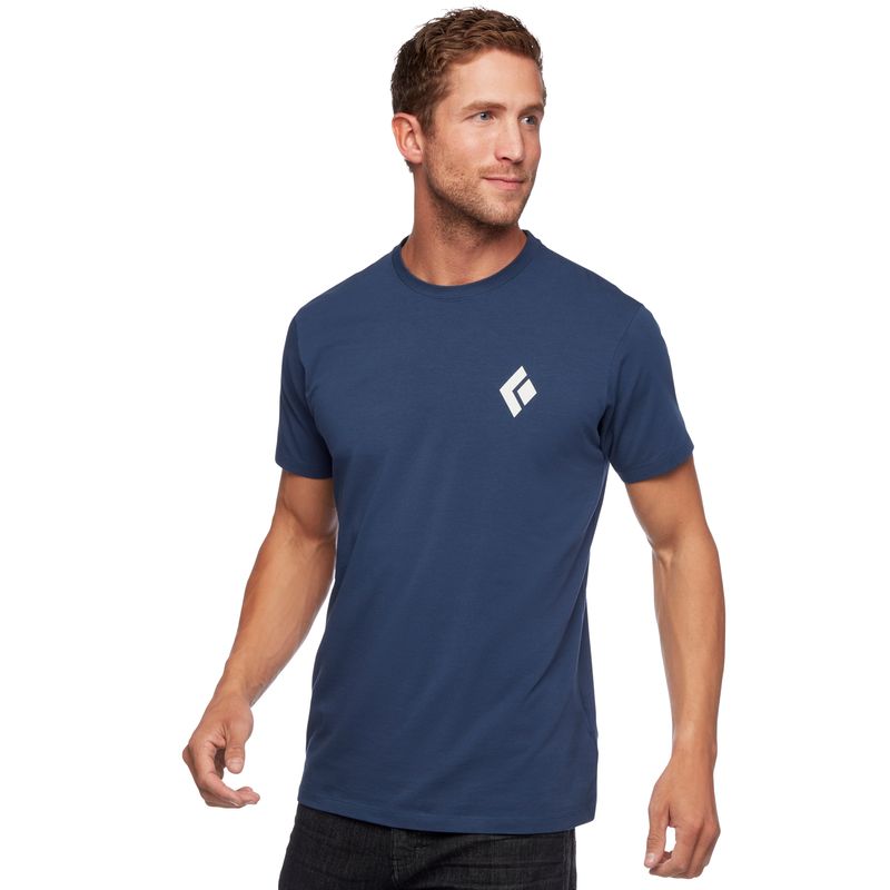 Black Diamond Double Diamond Men's Tops Blue | JMELX4301