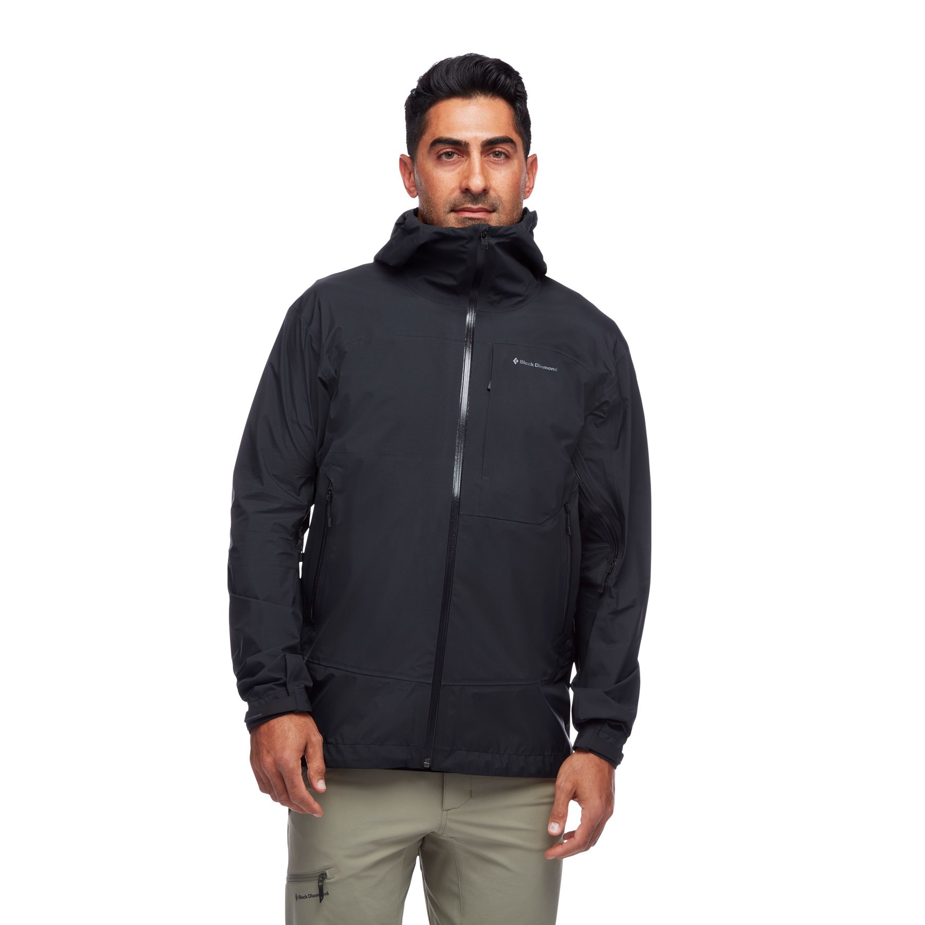 Black Diamond Highline Shell Men's Jackets Black | MXAJQ2971