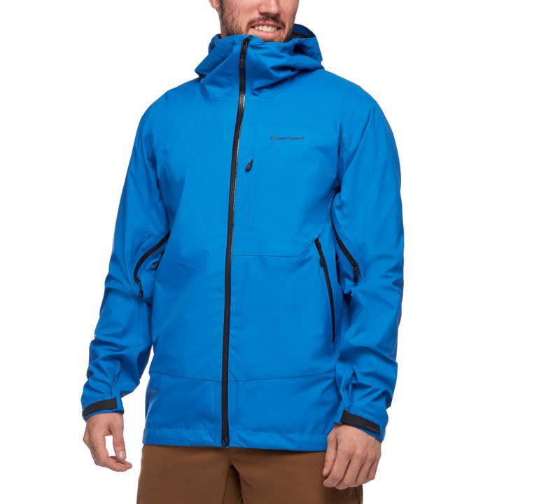 Black Diamond Highline Shell Men's Jackets Blue | ZBFGR4872