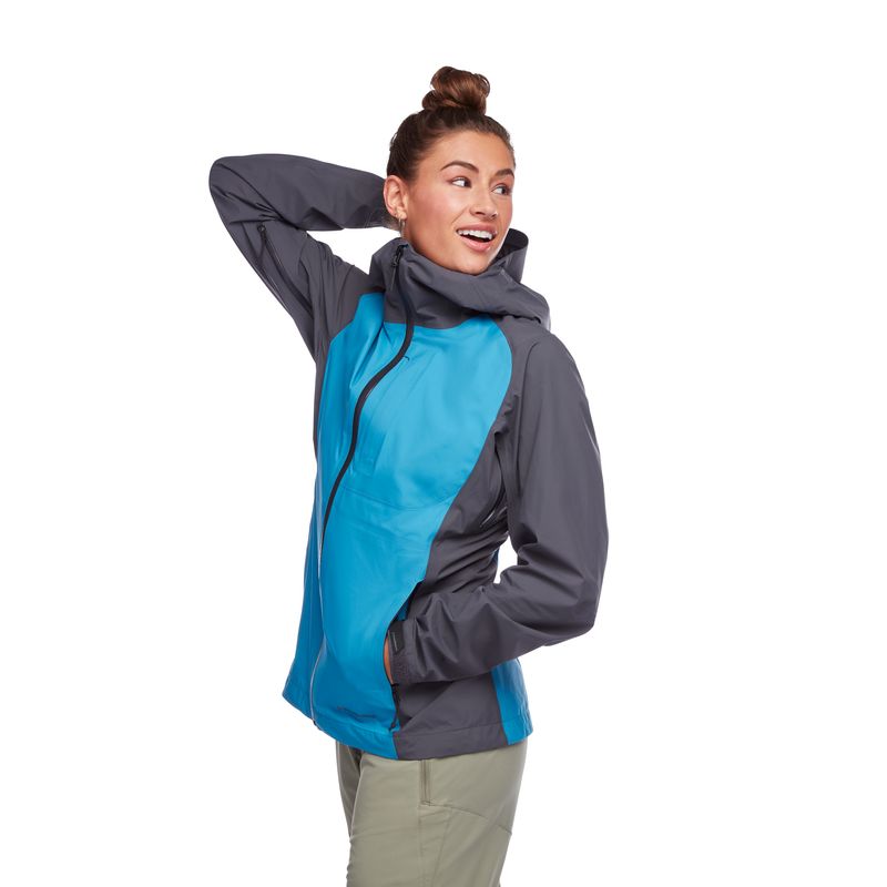 Black Diamond Highline Shell Women's Jackets Blue | MTHCA3716