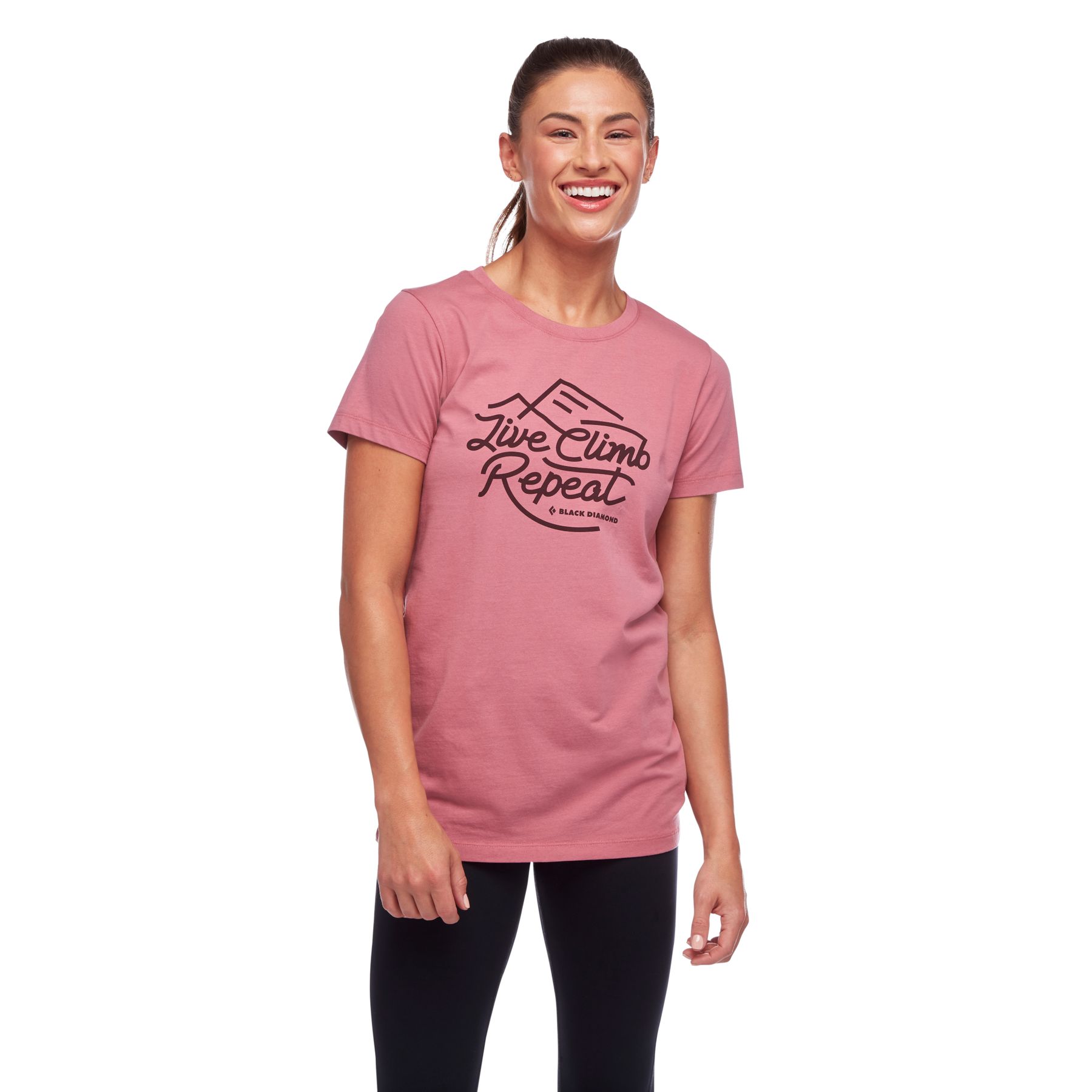 Black Diamond Live Climb Repeat Women's Tops Pink | NTOJU2309