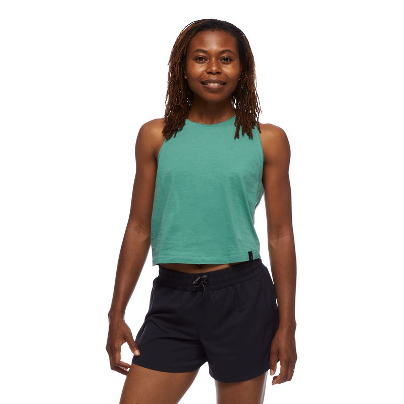 Black Diamond Pivot Women's Tops Green | KIXGL7340