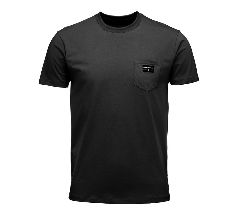 Black Diamond Pocket Label Men's Tops Black | TUOVW0871