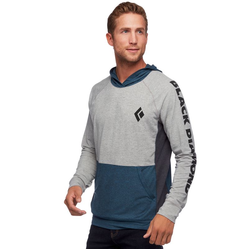 Black Diamond Stone Men's Tops Blue Grey | FZGQV6487