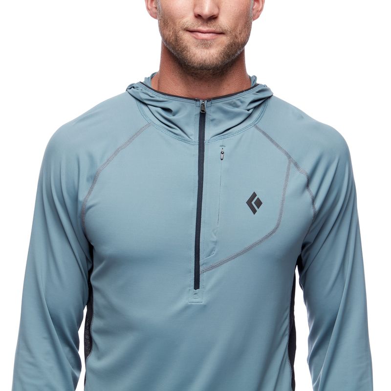 Black Diamond Alpenglow Pro Men's Tops Blue | BRQTJ3206