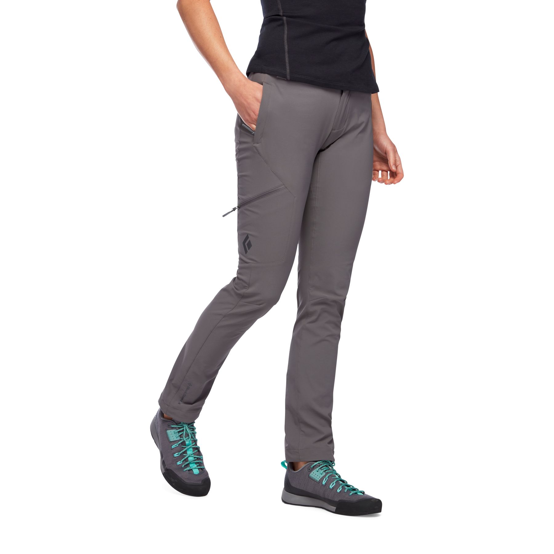 Black Diamond Alpine Softshell Women\'s Pants Grey | KHFEL6801