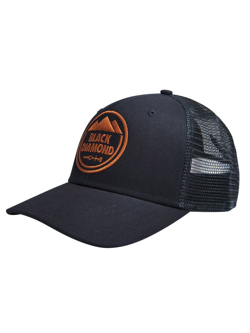 Black Diamond BD Trucker Hat Unisex Accessories Black Red | EXPTY2159