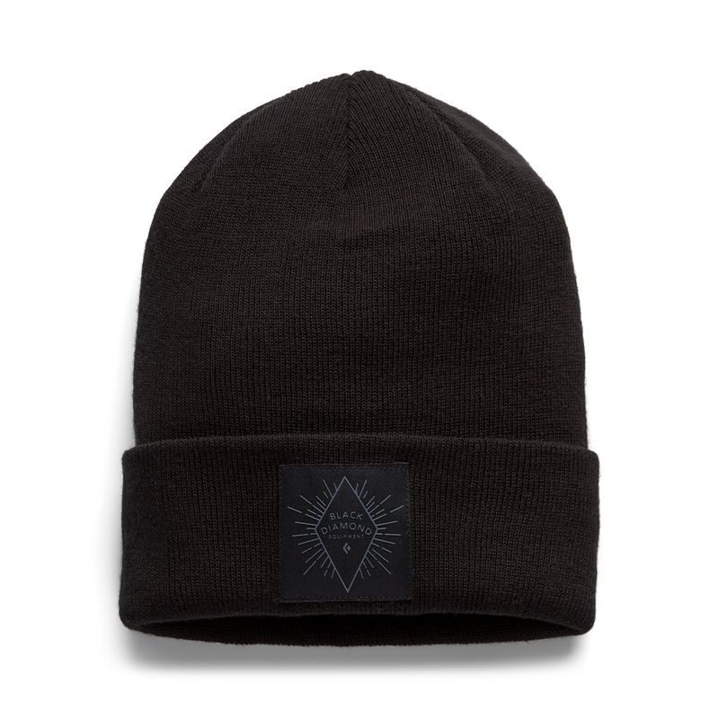 Black Diamond Badge Beanie Unisex Accessories Black | ASJFQ8450