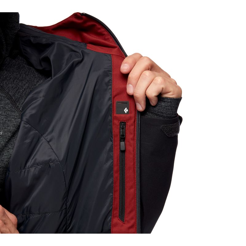 Black Diamond Boundary Line Insulated Men's Jackets Red | JLKDI7635