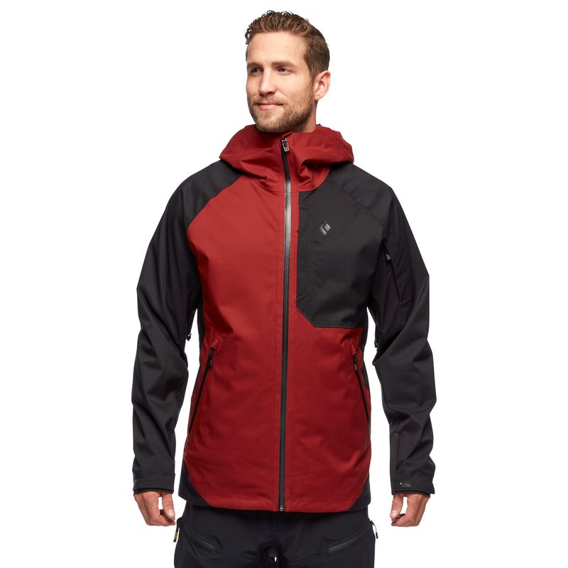 Black Diamond Boundary Line Insulated Men\'s Jackets Red | JLKDI7635