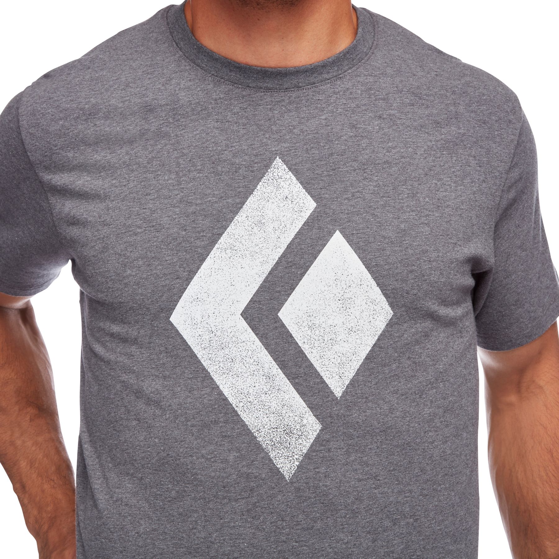 Black Diamond Chalked Up Men's Tops Grey | ZTQGV3921