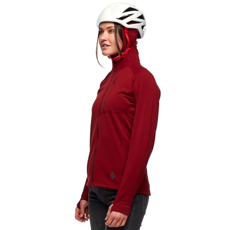 Black Diamond Coefficient Fleece Women's Jackets Red | FUJLN0582