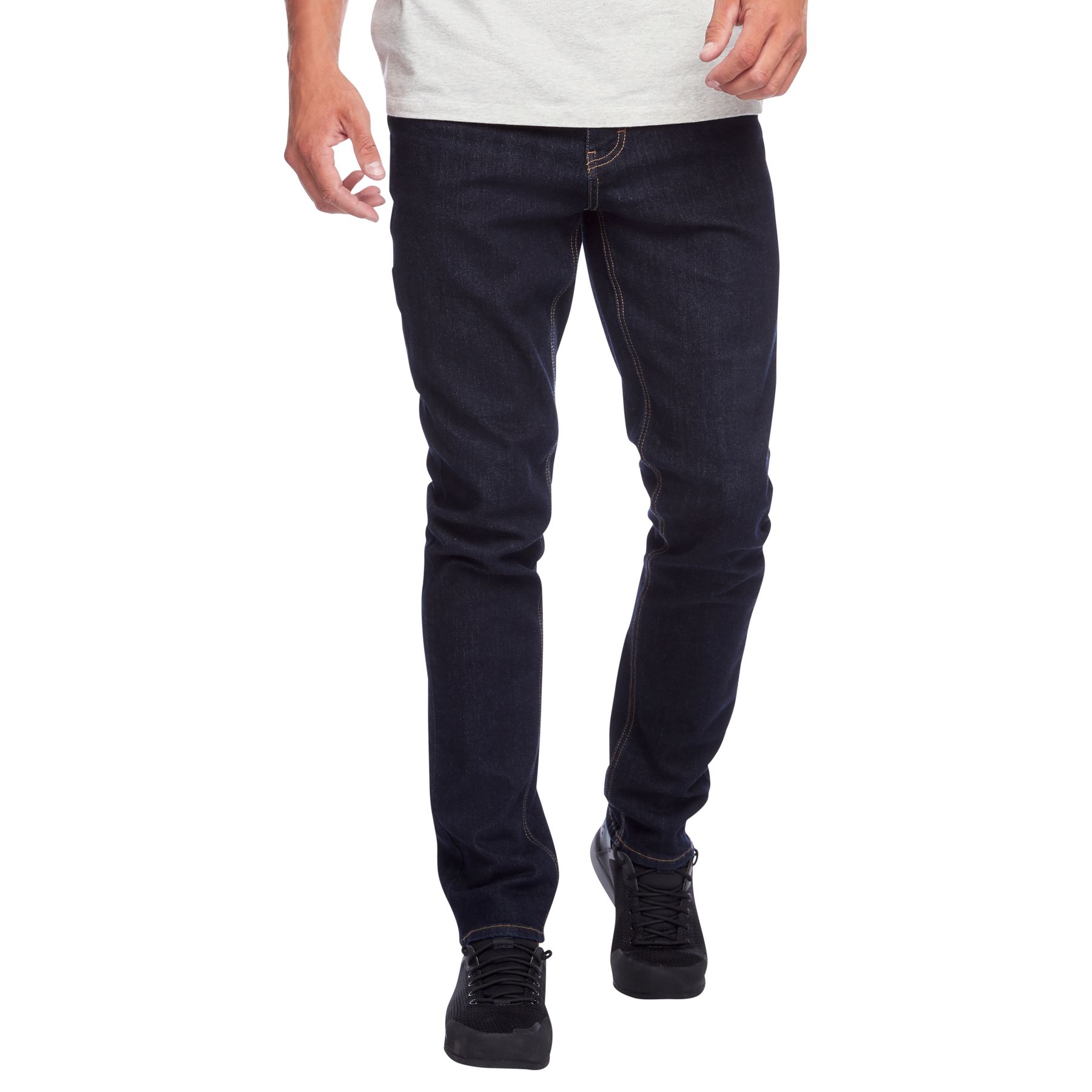 Black Diamond Crag Denim Men's Pants Black | IGMJE8506