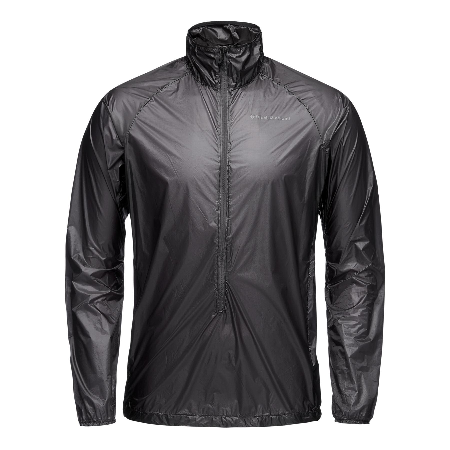 Black Diamond Deploy Wind Shell Men\'s Jackets Black | MPGHJ3401