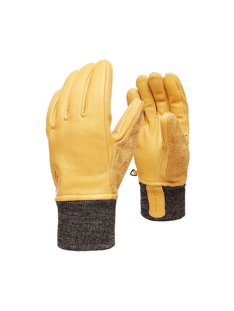 Black Diamond Dirt Unisex Gloves Beige | FWLSN5630