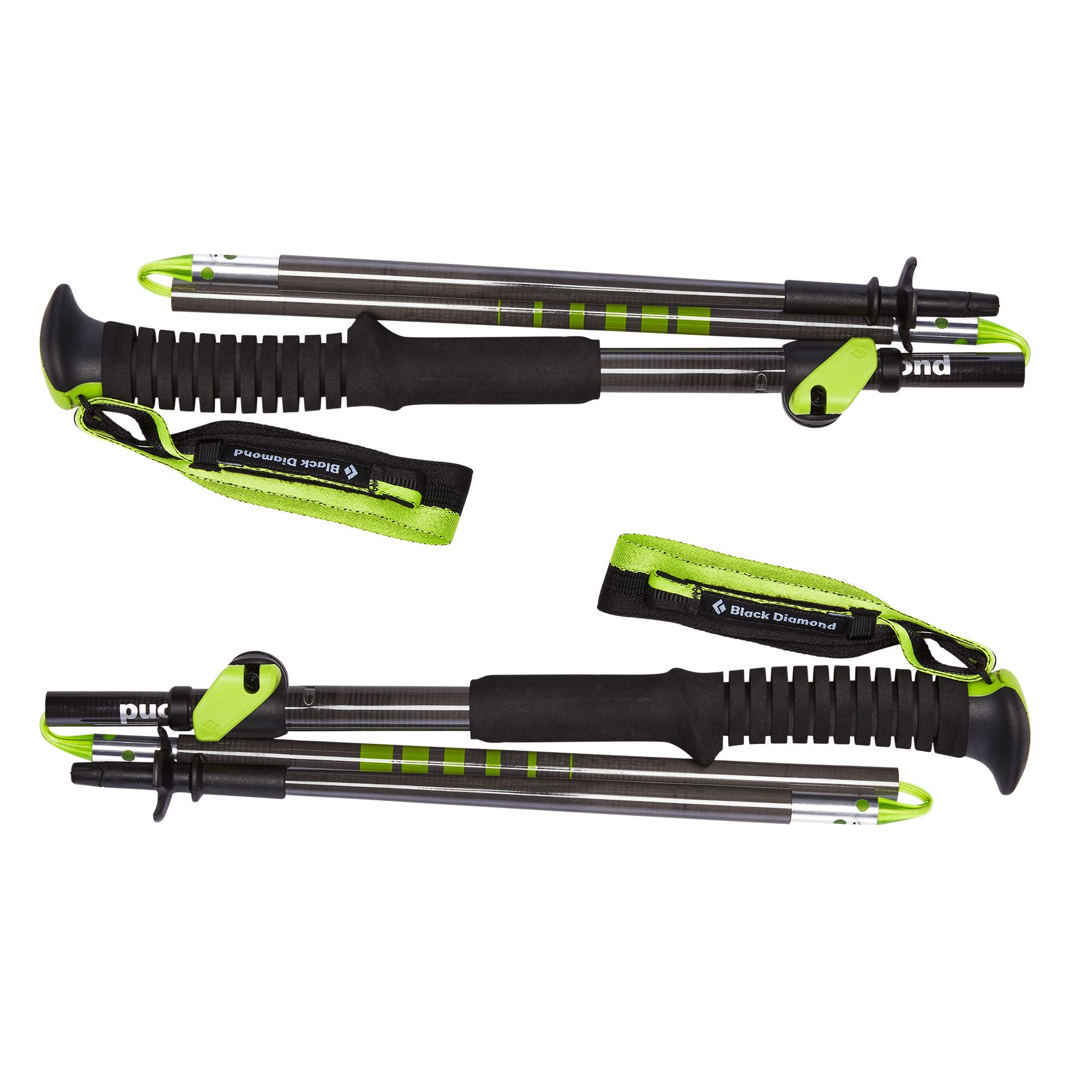 Black Diamond Distance Carbon FLZ-AR Unisex Trekking Poles Green | VBNWA3407