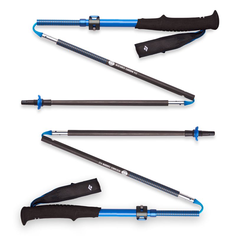 Black Diamond Distance Carbon FLZ Unisex Trekking Poles Blue | QPWHC3652