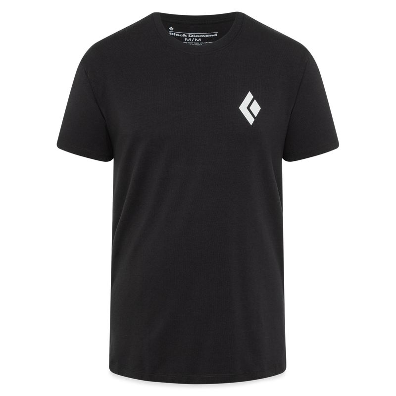 Black Diamond Double Diamond Men's Tops Black | GHEXR0394