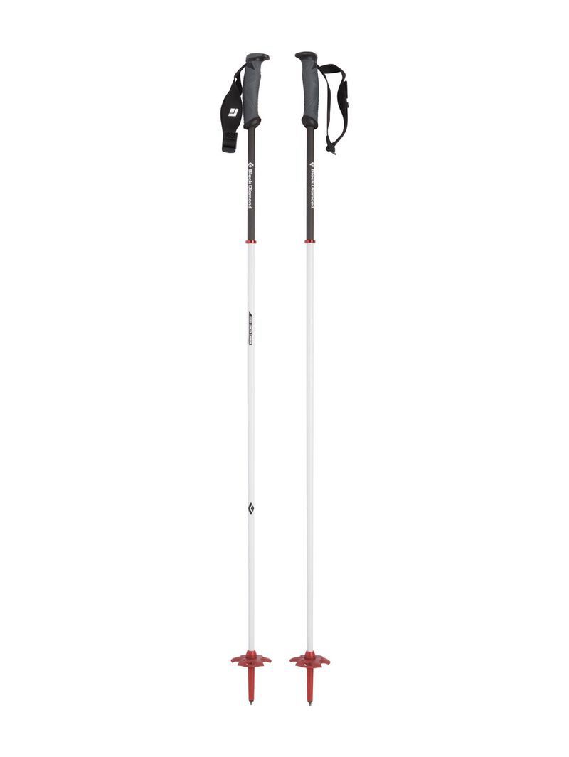 Black Diamond Fixed Length Carbon Unisex Ski Poles Red | GNLJQ2713