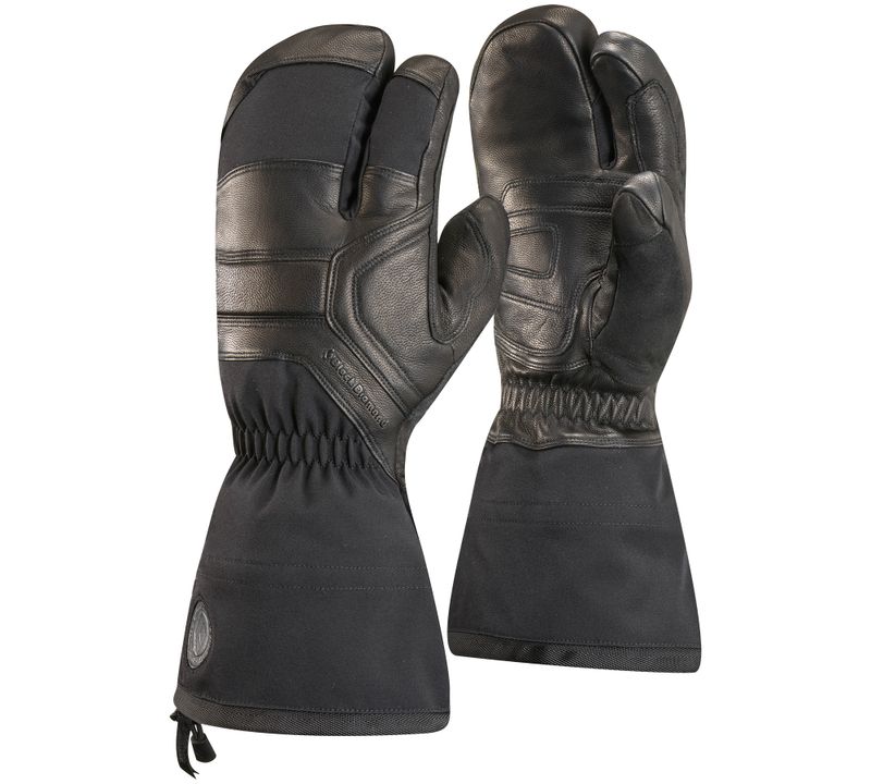 Black Diamond Guide Finger Unisex Gloves Black | GTDYW6904