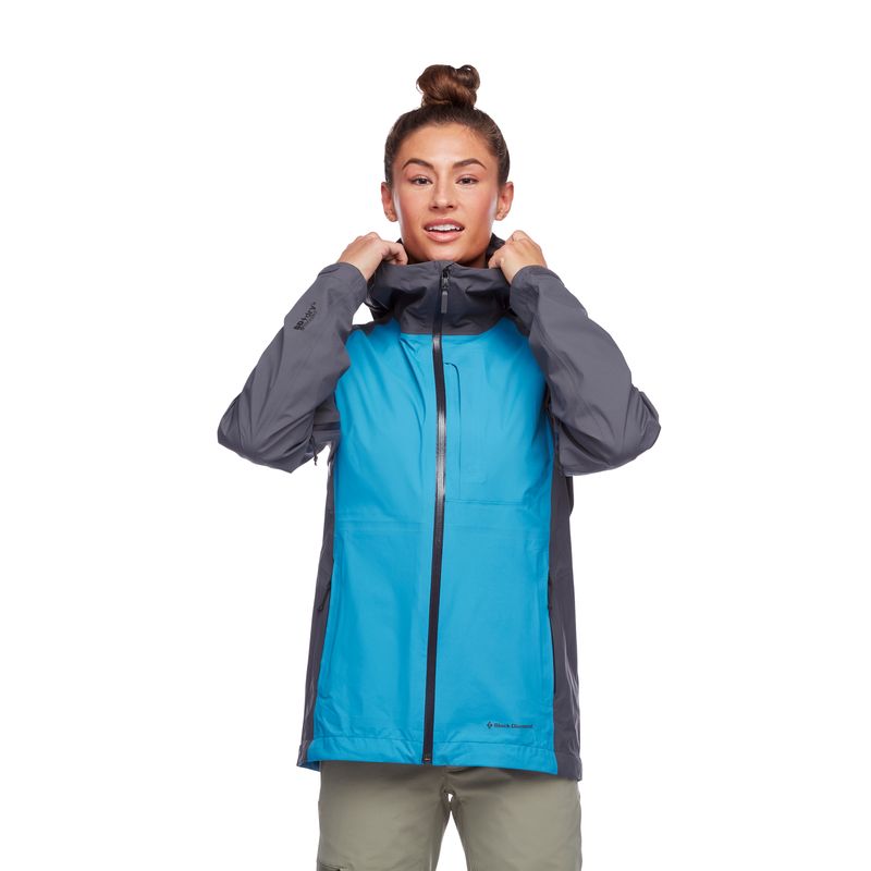 Black Diamond Highline Shell Women's Jackets Blue | MTHCA3716