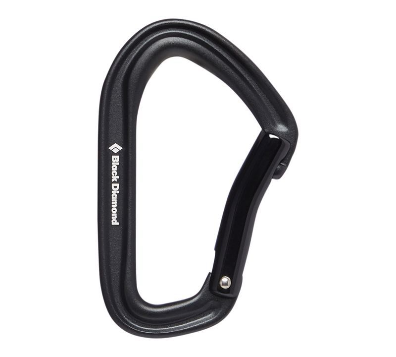 Black Diamond HotForge Bent Gate Unisex Carabiners Black | XMVWA6359