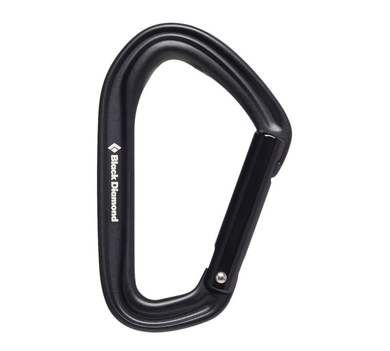 Black Diamond HotForge Straight Gate Unisex Carabiners Black | WMCOV7235