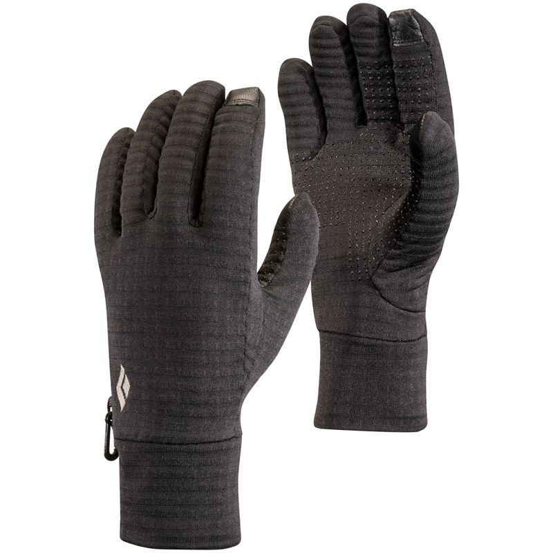 Black Diamond LightWeight GridTech Unisex Gloves Black | SQLAP5742