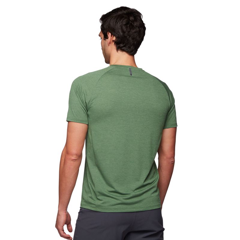 Black Diamond Lightwire SS Tech Men's Tops Green | PKGAX6708