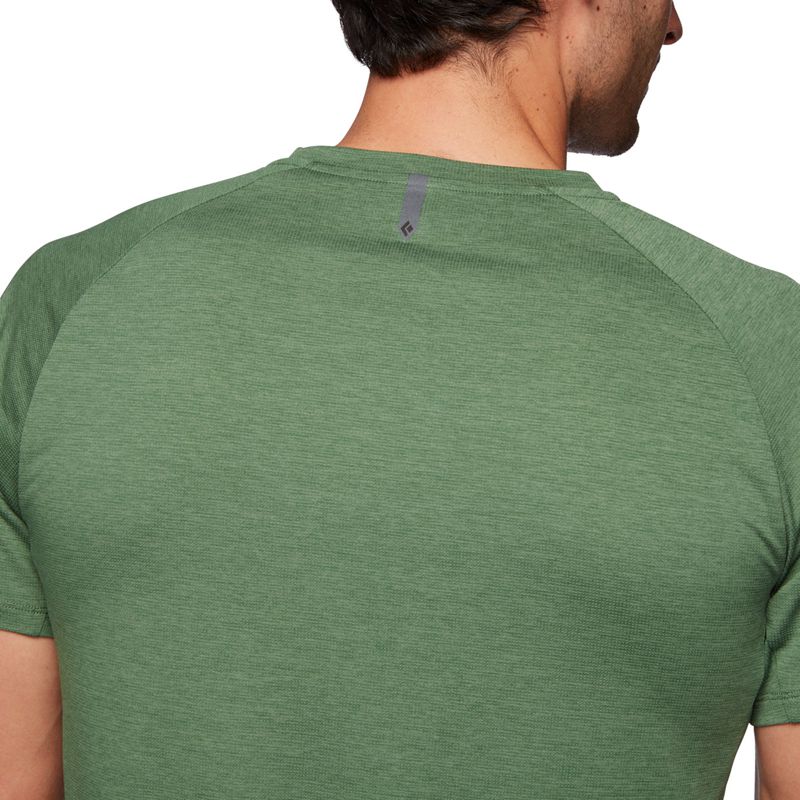 Black Diamond Lightwire SS Tech Men's Tops Green | PKGAX6708