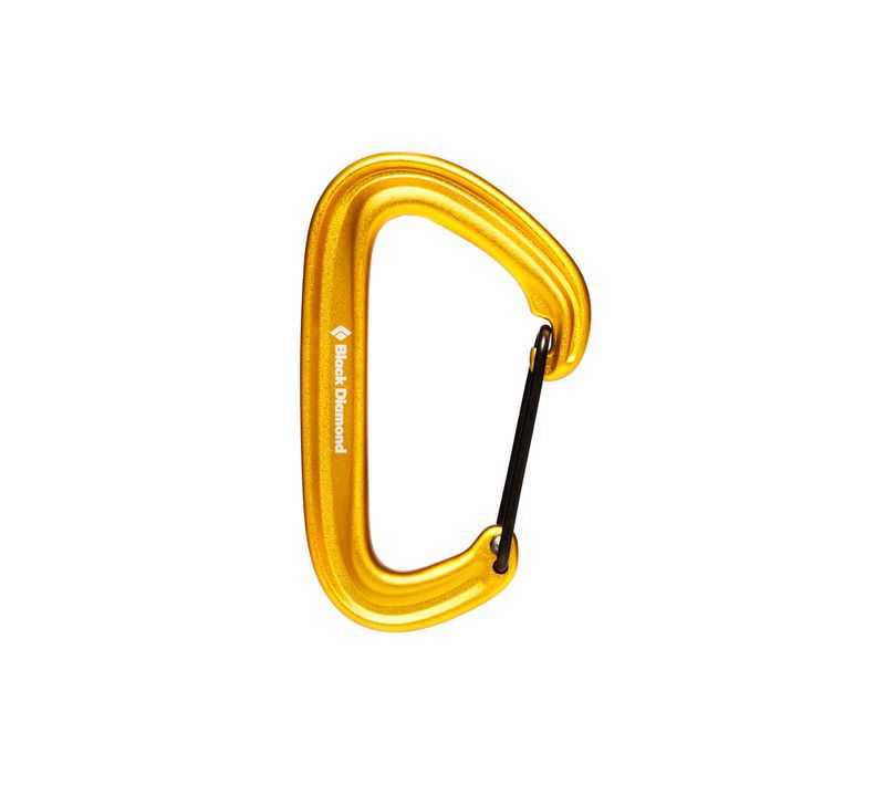 Black Diamond LiteWire Unisex Carabiners Yellow | MIPGY3872