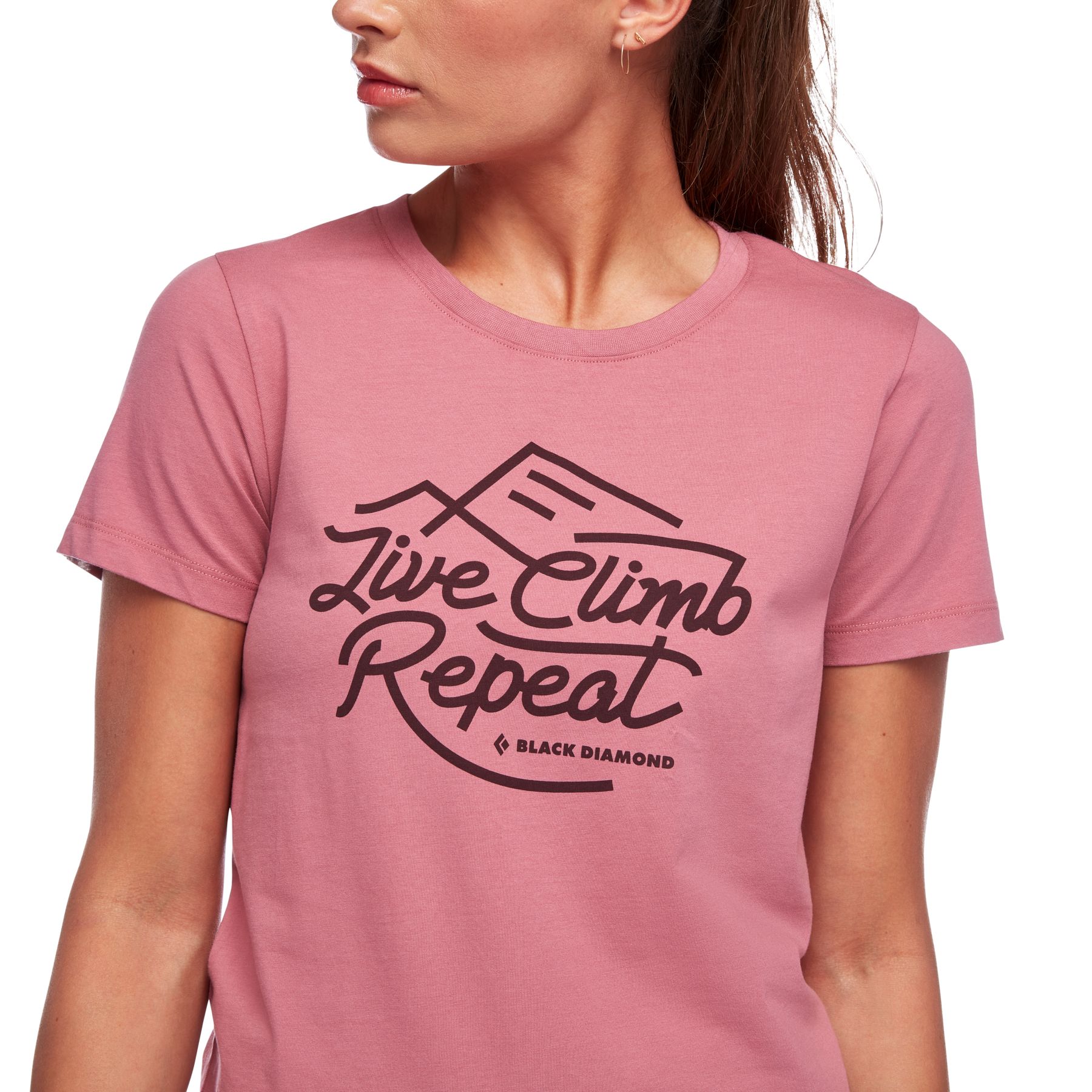 Black Diamond Live Climb Repeat Women's Tops Pink | NTOJU2309