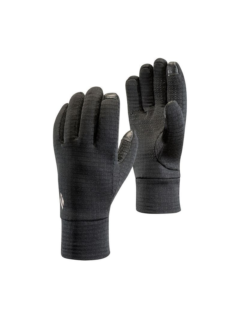 Black Diamond Midweight Gridtech Fleece Unisex Gloves Black | KVEZB7490