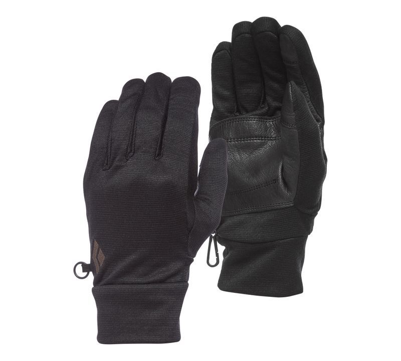 Black Diamond Midweight Wooltech Unisex Gloves Black | IYAFP2389