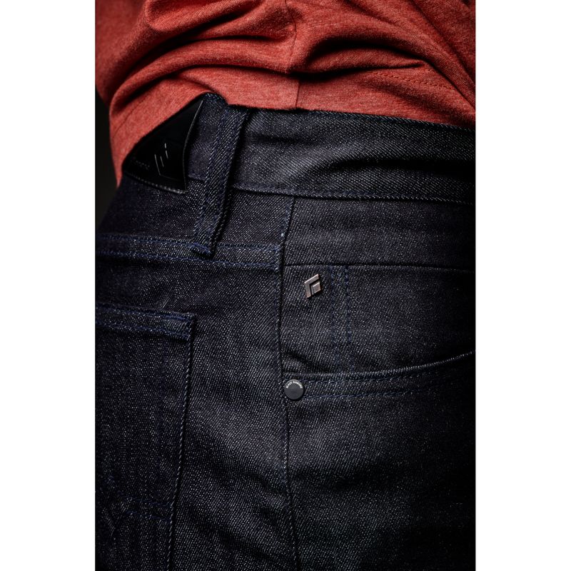 Black Diamond Mission Wool Denim Men's Pants Dark Indigo | XONEU1435