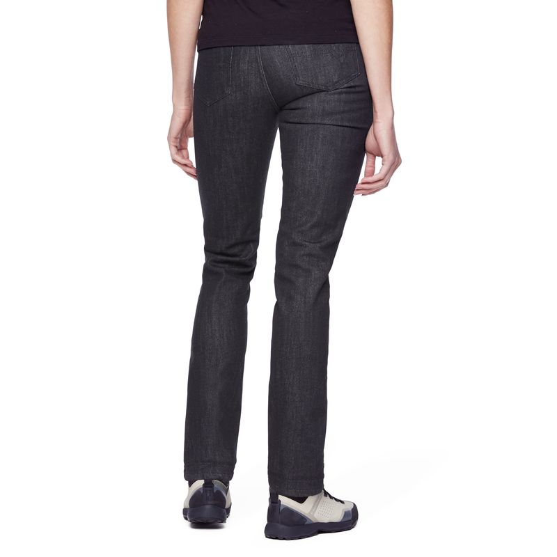 Black Diamond Mission Wool Denim Women\'s Pants Black | HTLFW2145