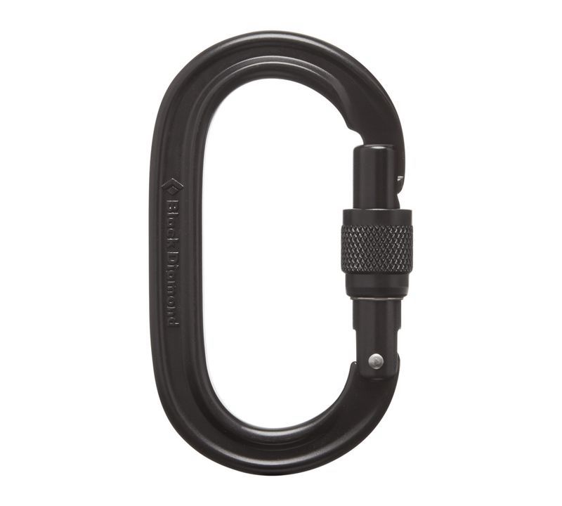 Black Diamond Oval Screwgate Unisex Carabiners Black | CKYJL2658