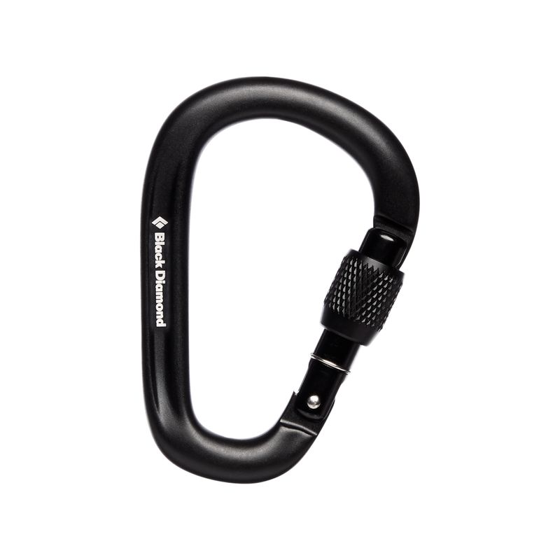 Black Diamond PearLock Screwgate Unisex Carabiners Black | MLADQ7051