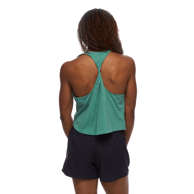 Black Diamond Pivot Women's Tops Green | KIXGL7340