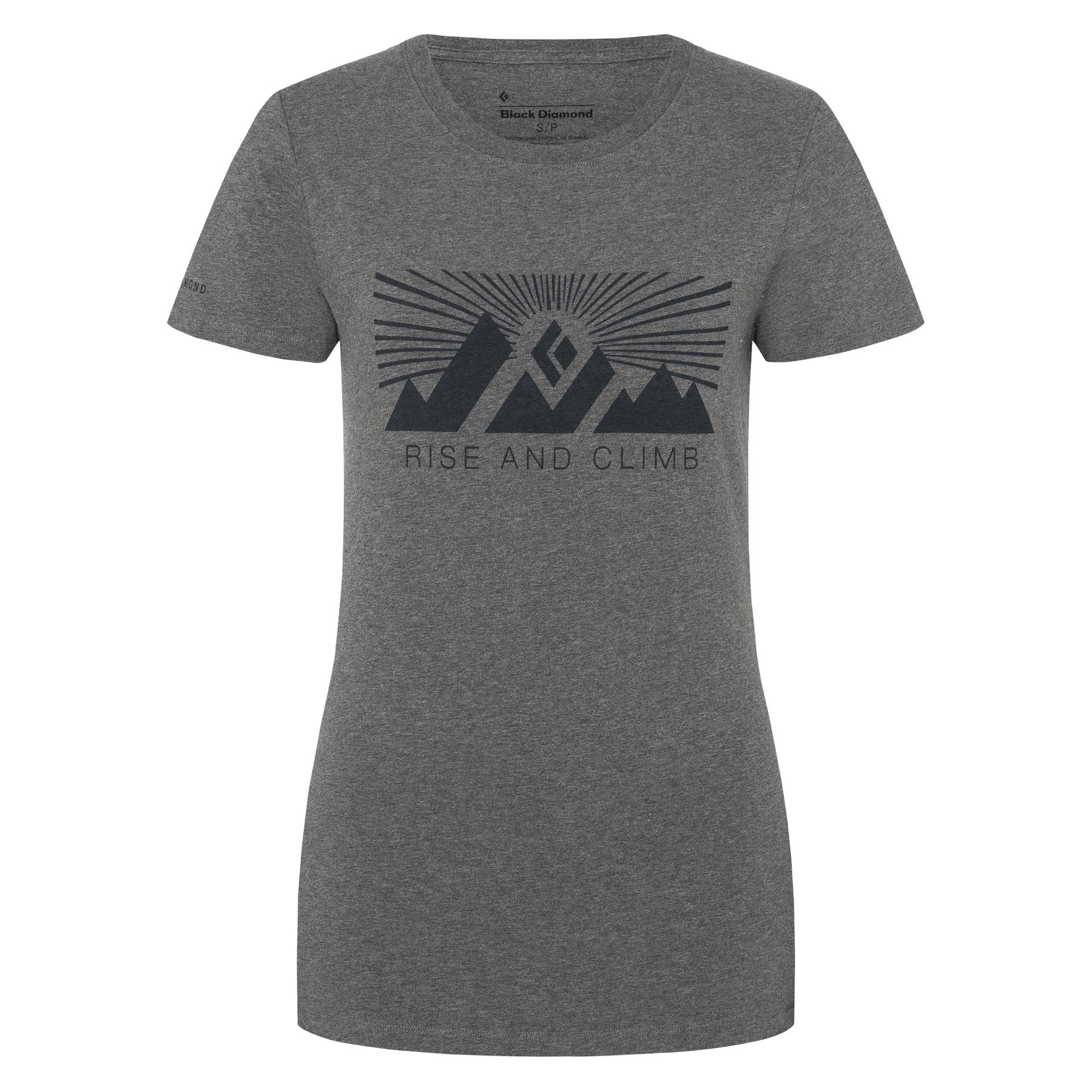 Black Diamond Rise and Climb Women's Tops Grey | RJEQF8104