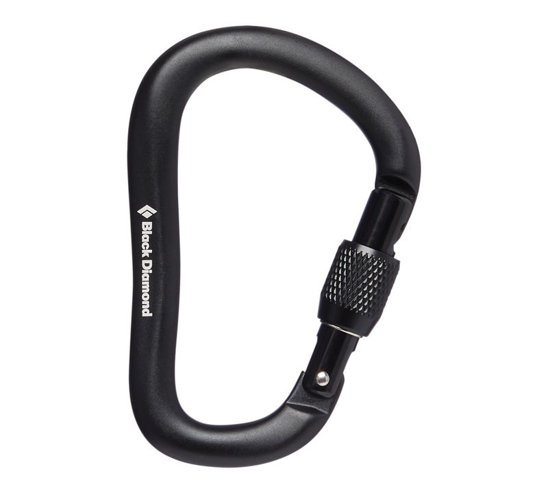 Black Diamond RockLock Screwgate Unisex Carabiners Black | ZOGLJ4875