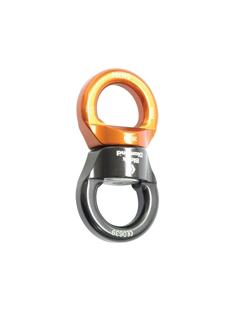 Black Diamond Rotor Swivel Unisex Big Wall Black / Orange | CVMIE9852