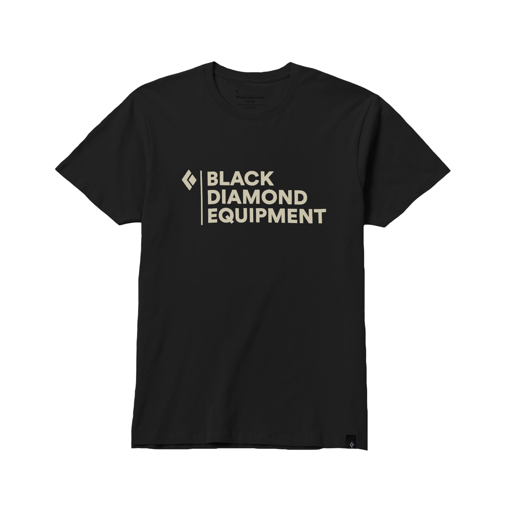 Black Diamond Stacked Logo Men's Tops Black | OLTRP0396