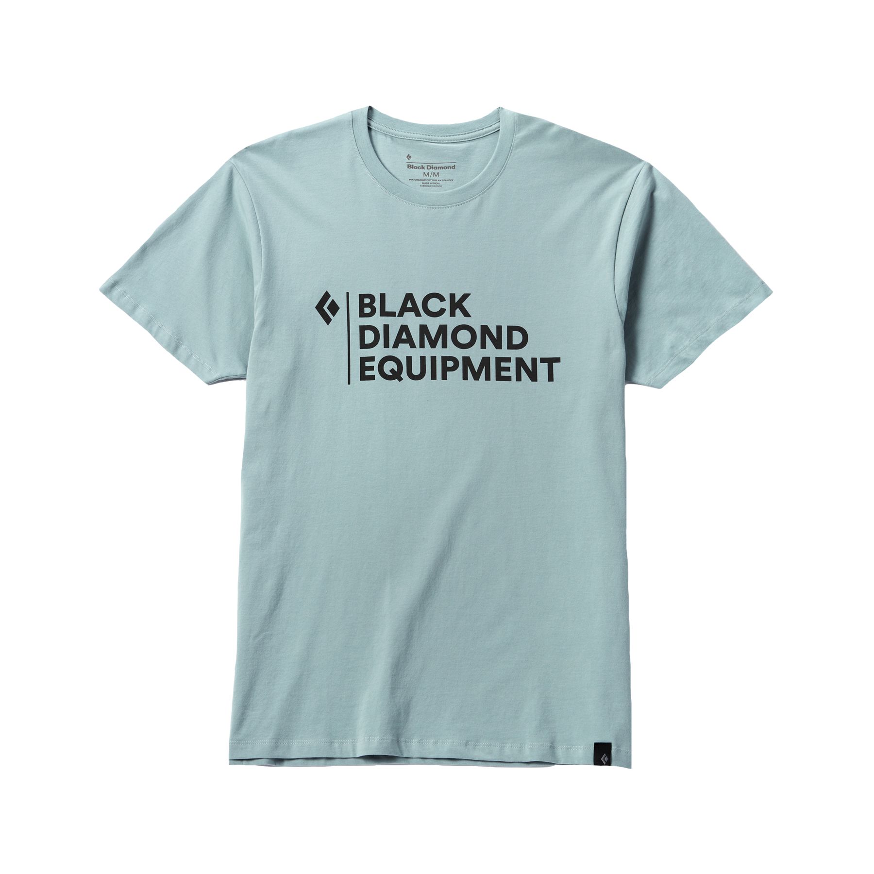 Black Diamond Stacked Logo Men's Tops Blue | SMQHA2814