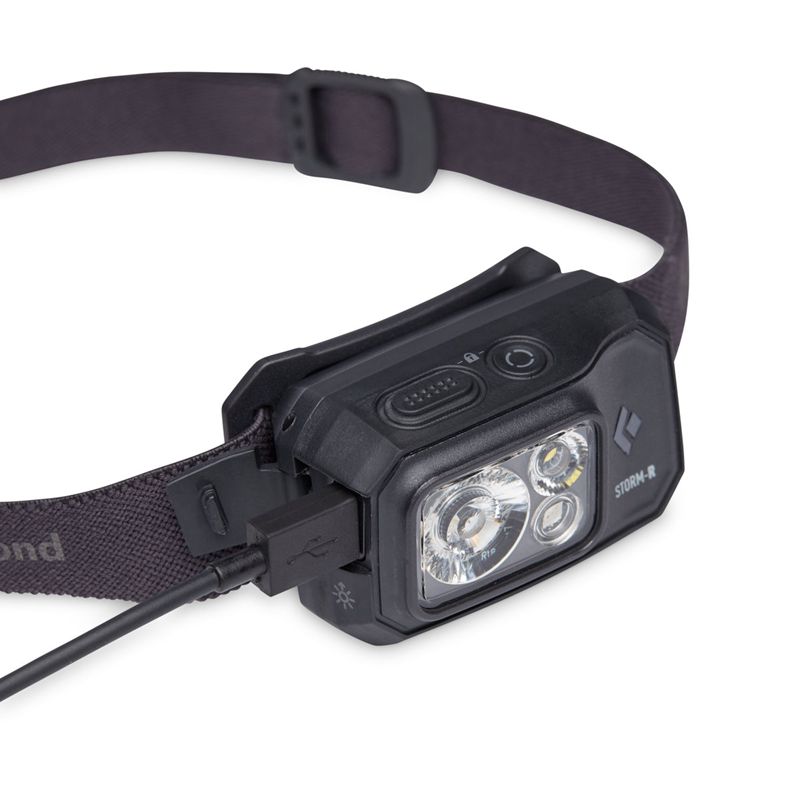 Black Diamond Storm 500-R Unisex Headlamps Black | YBGQS7932