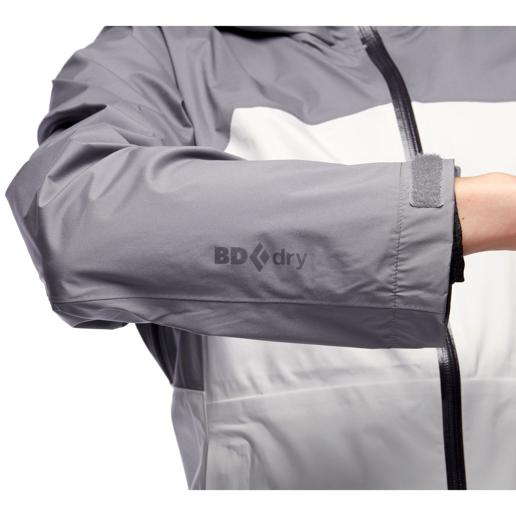 Black Diamond Stormline Stretch Rain Shell Women's Jackets Grey White | IJFNU0268