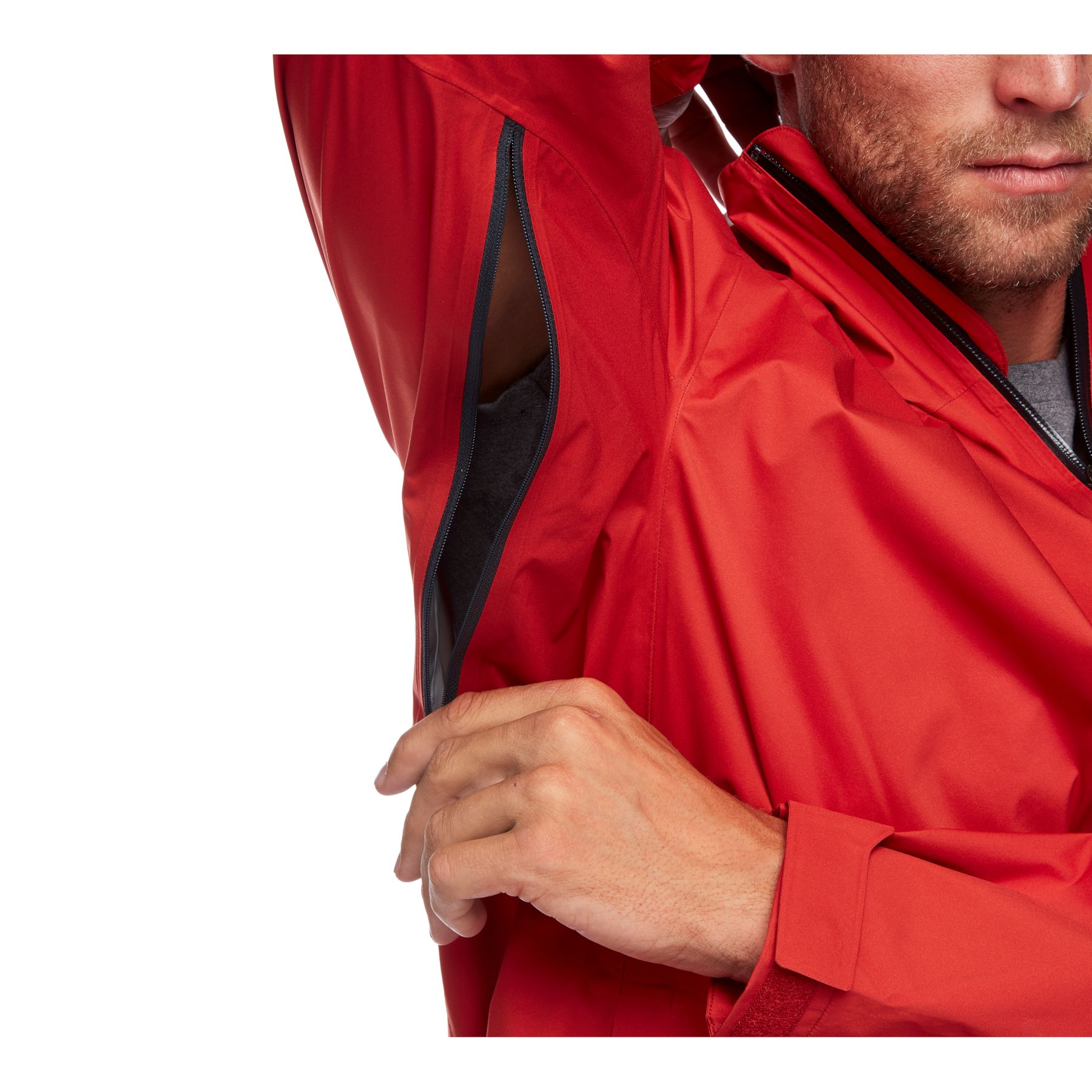 Black Diamond Stormline Stretch Rain Shell Men's Jackets Red | ITZKC5906