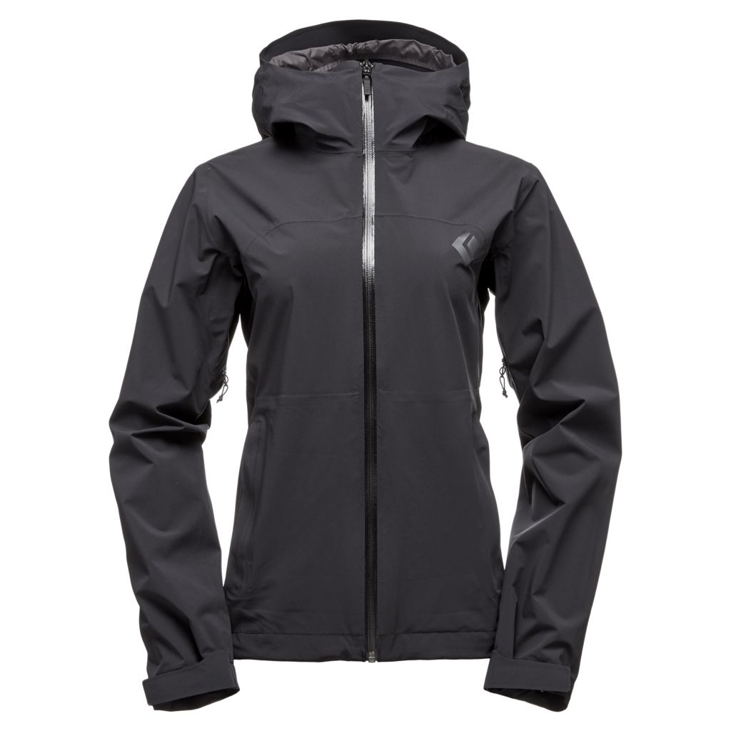 Black Diamond Stormline Stretch Rain Shell Women\'s Jackets Black | IXMWE5879