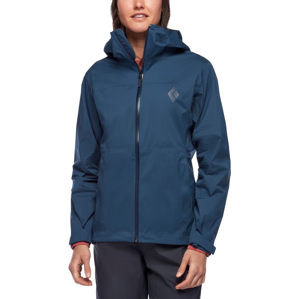 Black Diamond Stormline Stretch Rain Shell Women\'s Jackets Blue | TUSXY7981